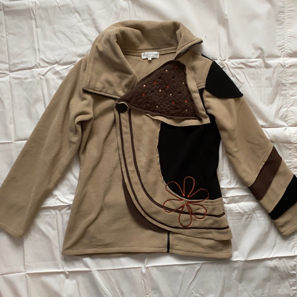 The Collection Royal - Fleece Patchwork Sweater M